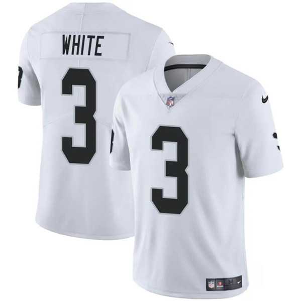 Men & Women & Youth Las Vegas Raiders #3 Zamir White White 2024 Vapor Football Stitched Jersey->las vegas raiders->NFL Jersey
